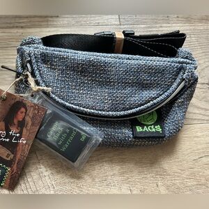 Dime Bags Fanny Pack Blue Tweed Belt Bag NEW